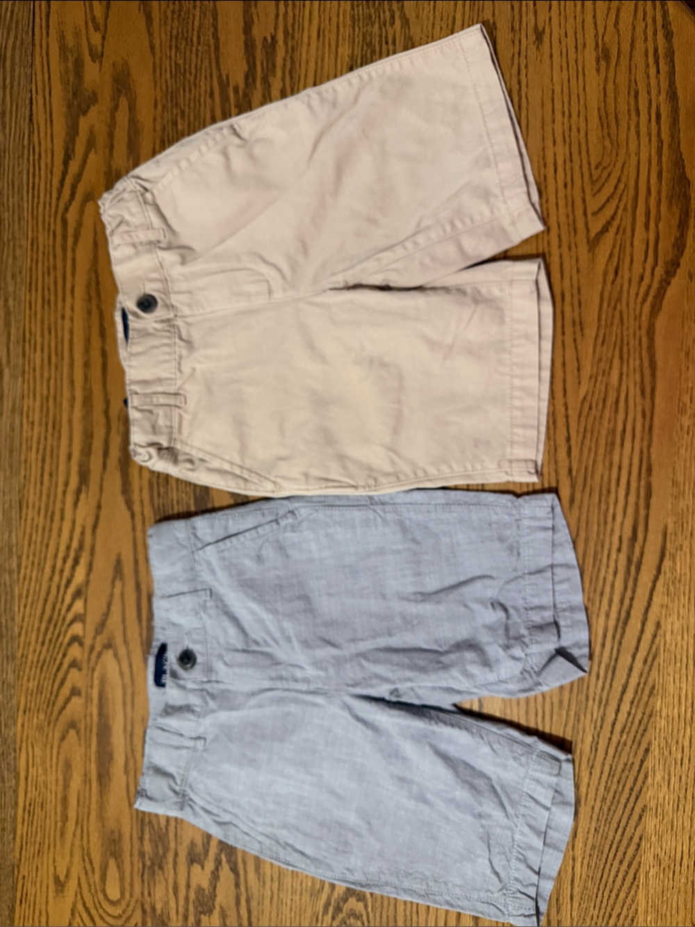 The Children's Place Boys Adjustable waist Shorts Set - Beige and Light Gray